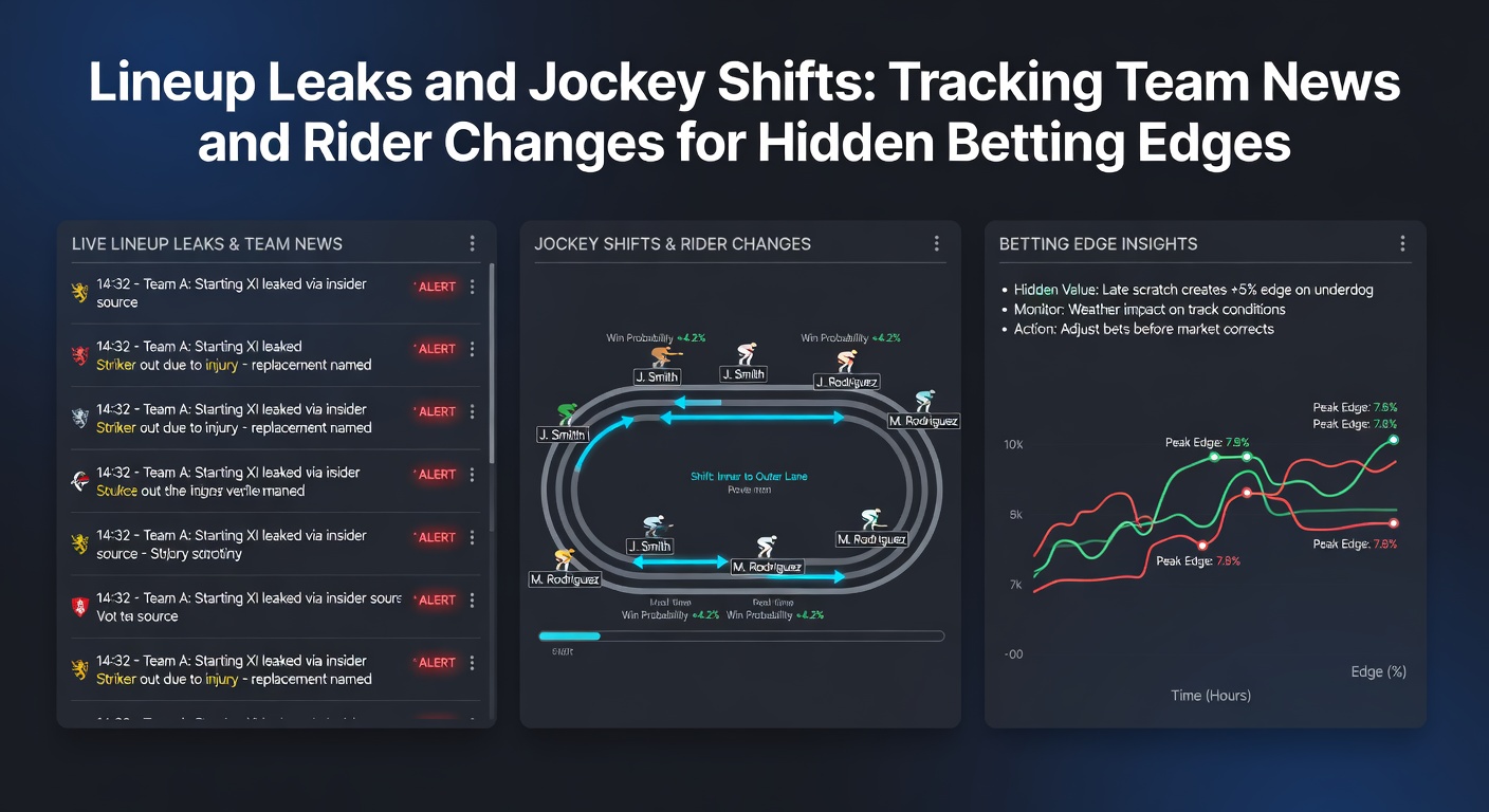 Jockeys conferring near the paddock with racecards in hand, highlighting last-minute rider discussions