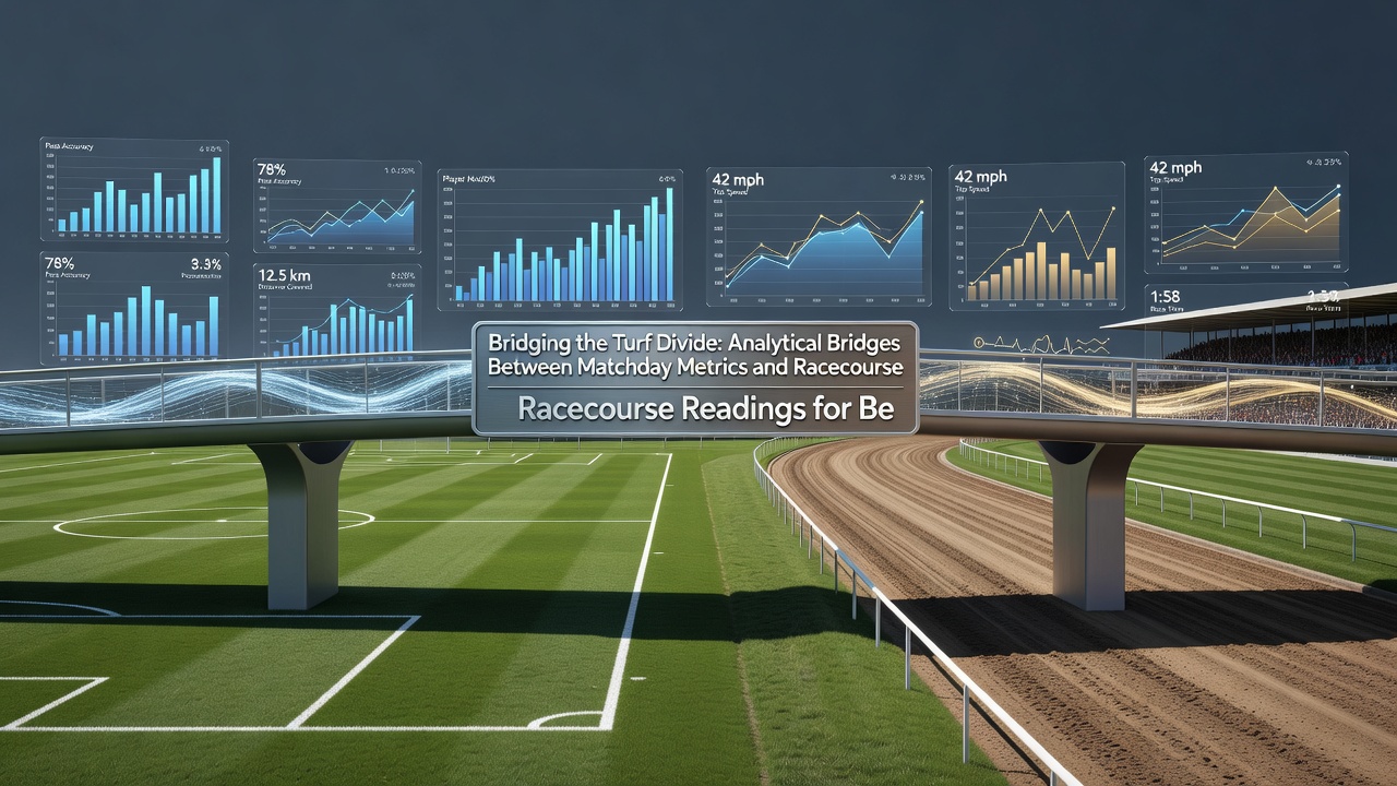 Data visualization linking soccer possession trends to horse racing sectional splits