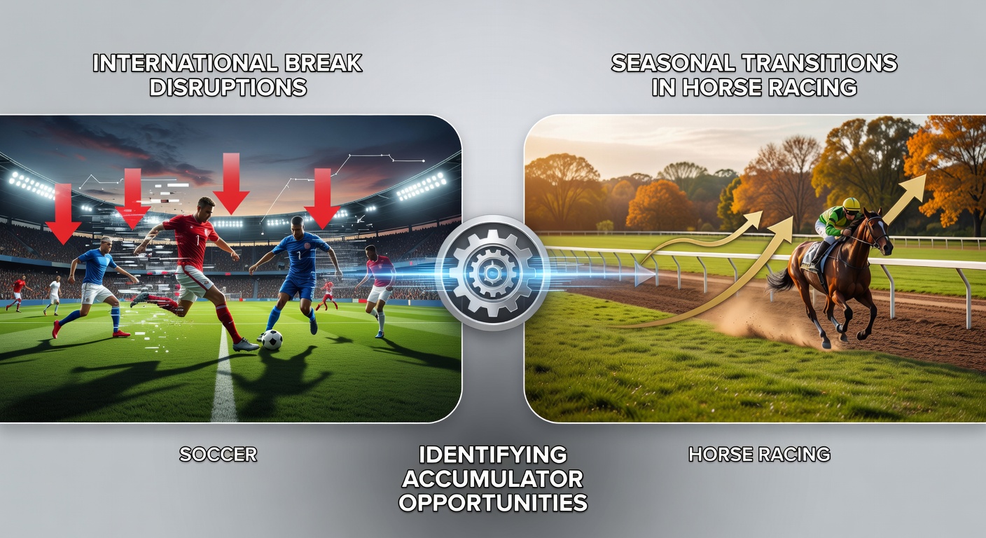 Soccer players during an international break alongside horse racing transition scenes at a track