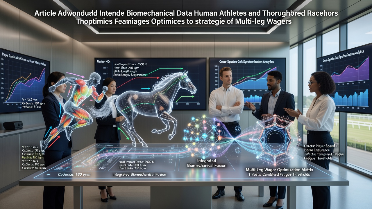 Visualization of biomechanical data streams from soccer players and thoroughbred horses overlaid on betting interfaces