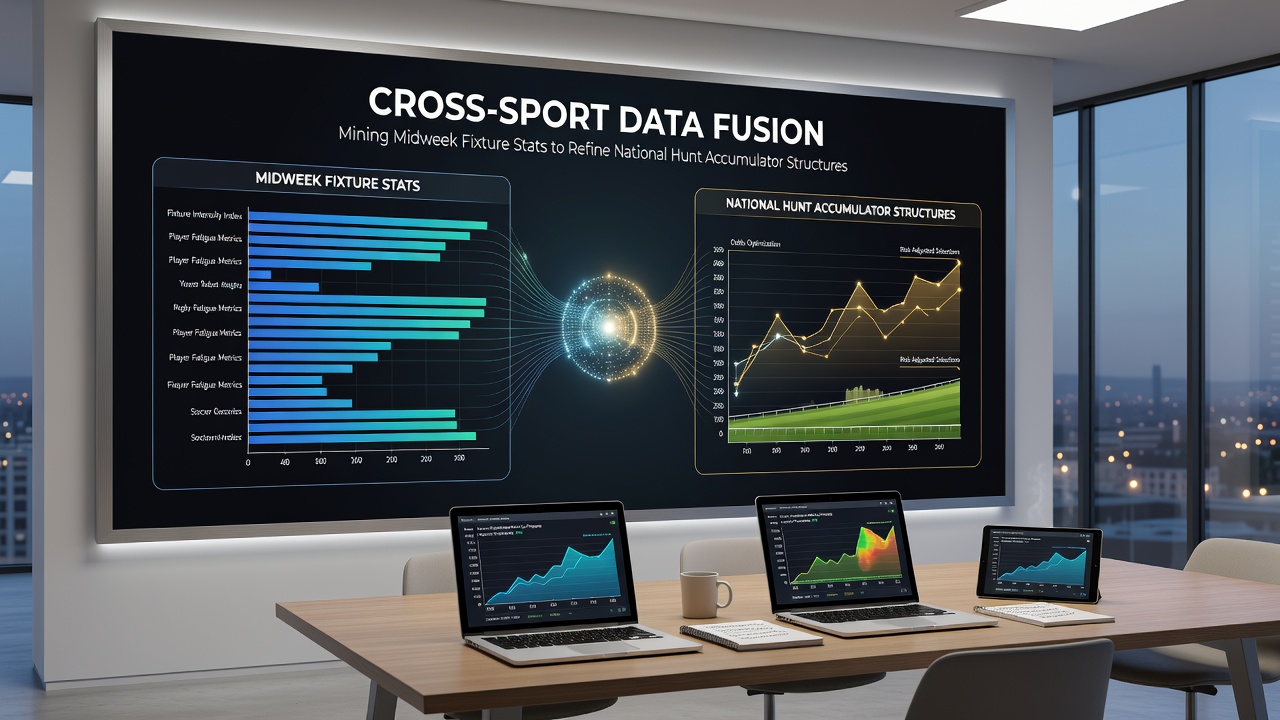 Illustration of statistical overlays connecting football and steeplechase performance indicators