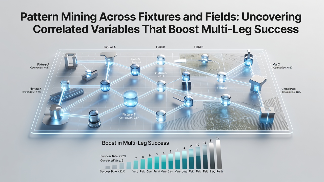 Analytics dashboard displaying pattern mining results across soccer and horse racing datasets