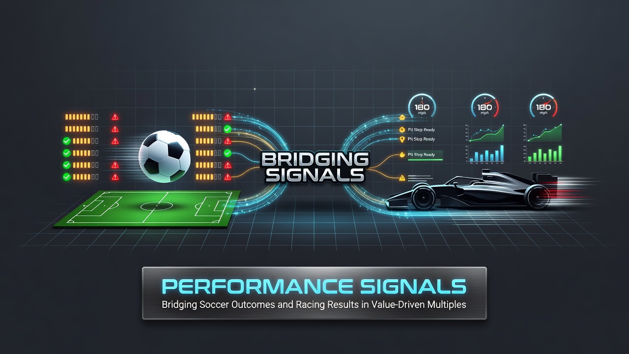 Chart illustrating correlation between soccer possession metrics and horse racing sectional times in value betting multiples